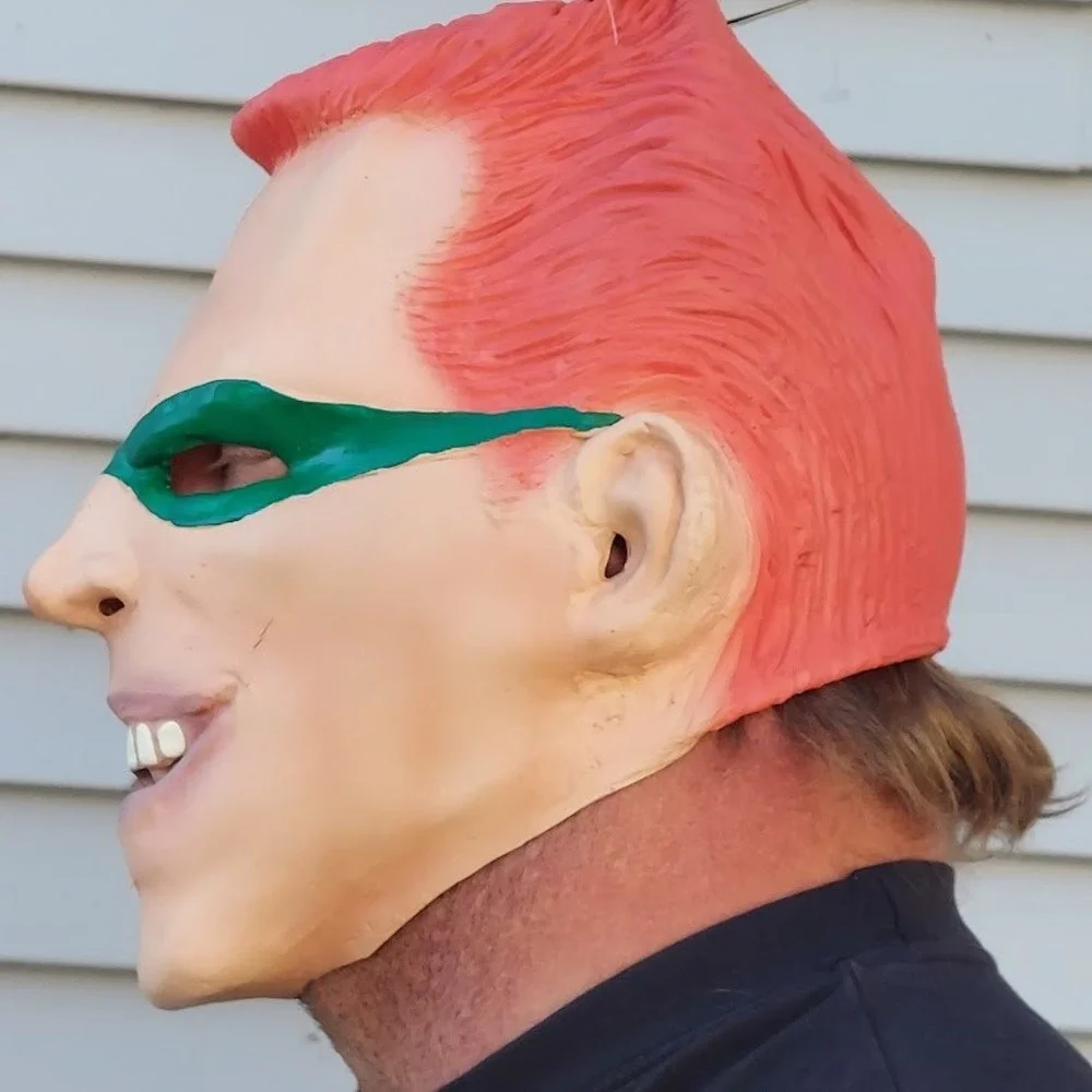 Vintage 1995 DC Comics‎ The Riddler Mask Rubies Batman Forever Adult Latex 3053